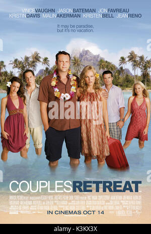 Des couples RETREAT KRISTIN DAVIS, Jon Favreau, Vince Vaughn, MALIN ACKERMAN, Jason Bateman, Kristen Bell Date : 2009 Banque D'Images