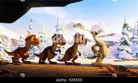 ICE AGE : Dawn of the dinosaurs aka Ice Age 3 voix JOHN LEGUIZAMO Sid Banque D'Images