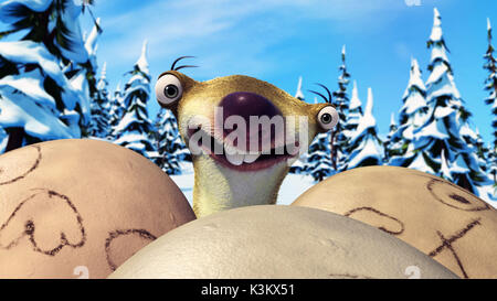 ICE AGE : Dawn of the dinosaurs aka Ice Age 3 voix JOHN LEGUIZAMO Sid Banque D'Images