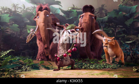 ICE AGE : Dawn of the dinosaurs aka Ice Age 3 voix SIMON PEGG Buck Banque D'Images