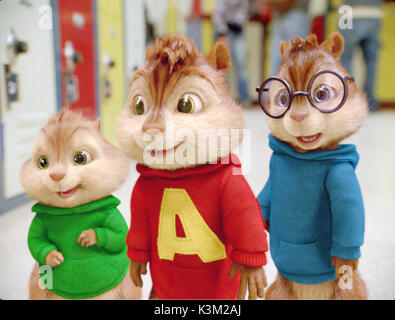 ALVIN ET LES CHIPMUNKS : LA SQUEAKUEL aka ALVIN ET LES CHIPMUNKS 2 JESSE MCCARTNEY Theodore voices, JUSTIN LONG voix Alvin, MATTHEW GRAY GUBLER voices Simon Date : 2009 Banque D'Images