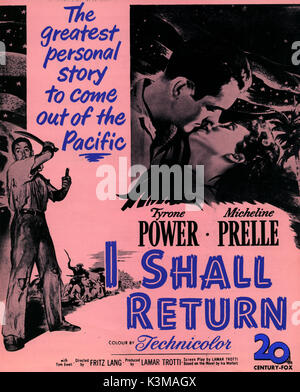 Guérilla AMÉRICAINE AUX PHILIPPINES [1950] aka je reviendrai [BR] TITRE TYRONE POWER, MICHELINE PRESLE Date : 1950 Banque D'Images