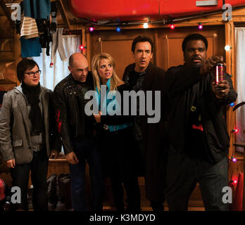 HOT TUB TIME MACHINE [2010] [L-R] CLARK DUKE, Rob Corddry, COLLETTE WOLFE, John Cusack, CRAIG ROBINSON Date : 2010 Banque D'Images