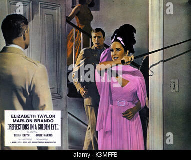 Reflets DANS UN OEIL D'OR [1967] Marlon Brando, ELIZABETH TAYLOR Date : 1967 Banque D'Images