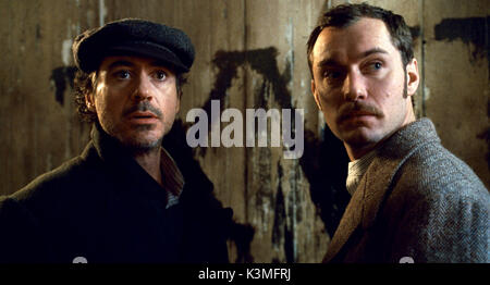 SHERLOCK HOLMES [NOUS / BR / GER 2009] ROBERT DOWNEY JR en Sherlock Holmes, Jude Law comme le Dr John Watson Date : 2009 Banque D'Images