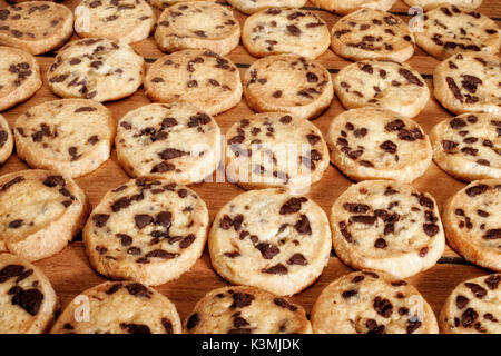 Une image de cookies aux pépites de chocolat Banque D'Images