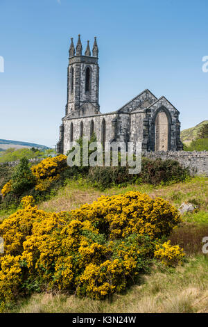 Dunlewey (Dunlewy) vieille église, empoisonné Glen, comté de Donegal, région de l'Ulster, l'Irlande, l'Europe. Banque D'Images