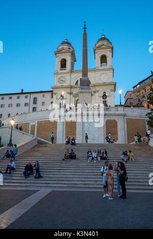 La place d'Espagne à Rome, Italie Banque D'Images