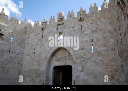 Naplouse Gate, Jeruslaem vieille ville Banque D'Images