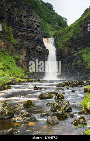 Lealt cascade, Ile de Skye, Ecosse, Royaume-Uni Banque D'Images