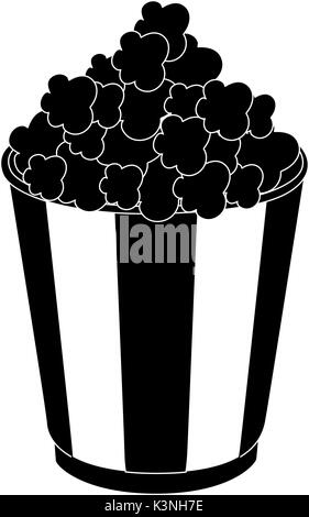 L'icône pop-corn snack-papier vector illustration graphic design Illustration de Vecteur