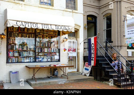 Capitol Hill Books, 657 C Street NW, Washington DC Banque D'Images