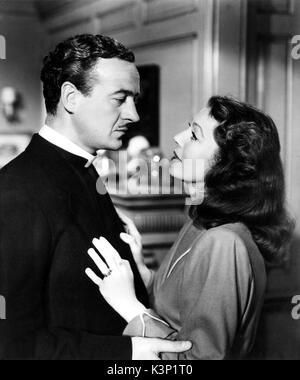 La femme de l'évêque [1947] David Niven, Loretta Young Date : 1947 Banque D'Images