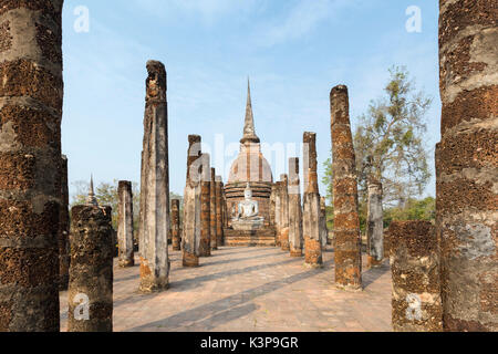 Wat Sa Sri, parc historique de Sukhothaï, Sukhothai, Thaïlande Banque D'Images