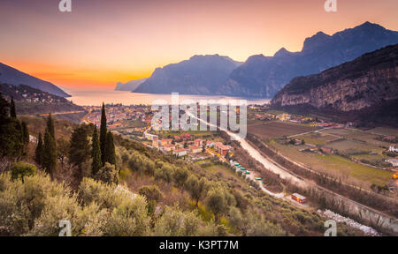 Riva del Garda, Lac de Garde, le Trentin-Haut-Adige, Italie Banque D'Images