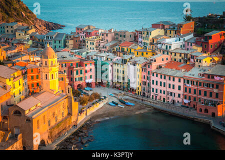 Vernazza, Parc National des Cinque Terre, ligurie, italie Banque D'Images