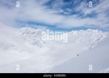 Glacier d'Aletsch vu de Betterhorn entouré par la neige Bettmeralp Française, canton du Valais Suisse Europe Banque D'Images