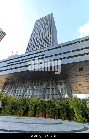 Bâtiment de la bourse de Shenzhen, l'une des trois marchés marchés en Chine. Les autres deux étant Hong Kong et Shanghai. Banque D'Images