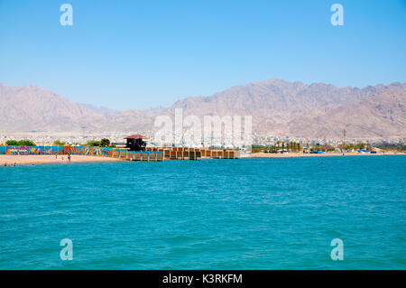 Côte d'Aqaba, Jordanie Banque D'Images