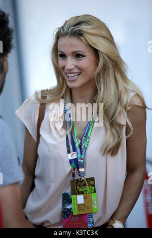 Monza, Italie. 06Th Sep 2017. Le Royaume-Uni et l'Irlande de l'homme seulement Michelle Hunziker pendant le Grand Prix F1 d'Italie à l'Autodromo Nazionale Monza le 3 septembre 2017 à Monza, Italie. (Photo par Hasan Bratic/Pixathlon phcimages.com)/crédit : Daniel Chesterton/Alamy Live News Banque D'Images