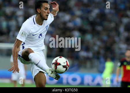 Athènes, Grèce. 06Th Sep 2017. Zeca en action lors de la Coupe du Monde de football match de qualification du groupe H entre la Grèce et la Belgique au Georgios Karaiskakis Stadium. Score final de la Grèce 1 Belgique 2. Credit : SOPA/Alamy Images Limited Live News Banque D'Images