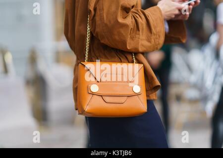Stockholm, Suède. Août 31, 2017. Hilda Sandström arrivant à l'Ida Sjöstedt défilé lors de la Fashion Week de Stockholm - Aug 31, 2017 - Photo : Manhattan piste/Grace Lunn ***pour un usage éditorial uniquement*** | utilisée dans le monde entier/dpa/Alamy Live News Banque D'Images