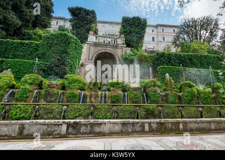 L'Italie, Lazio, Rome, Tivoli, la Villa d'Este Banque D'Images