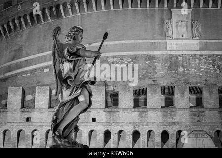 Rome, Latium, Italie, mausolée d'Hadrien, Castel Sant'Angelo Banque D'Images