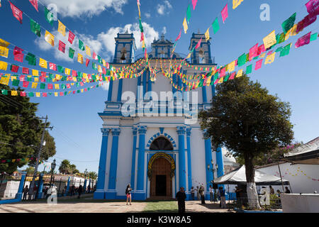 Église Saint Lucy, San Cristobal de las Casas, Chiapas, Mexique. Banque D'Images