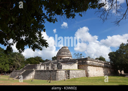 El Caracol observatory temple, Chichen Itza site archéologique, Yucatan, Mexique. Banque D'Images