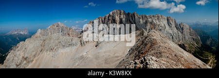 Sasso Vernale, Marmolada groupe, Dolomites, Rocca Pietore, Padova, Veneto, Italie. Banque D'Images