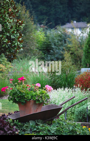 Jardin à l'Herb Farm Restaurant, Bannockburn, WA USA Banque D'Images