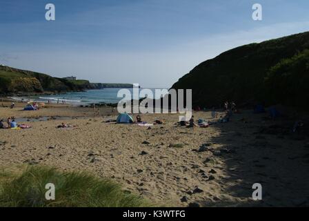 L'anse de l'église, Gunwalloe, Cornwall, Banque D'Images