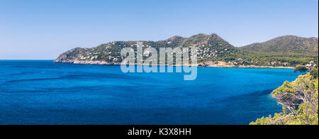 Vue panoramique sur les environs de Canyamel sur l'île des Baléares de Majorque. Banque D'Images