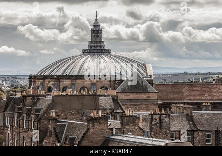 Vue sur les toits à la vue de l'obtention du diplôme, McEwan Hall hall de l'Université d'Édimbourg, donnés par William McEwan en 1897. Banque D'Images