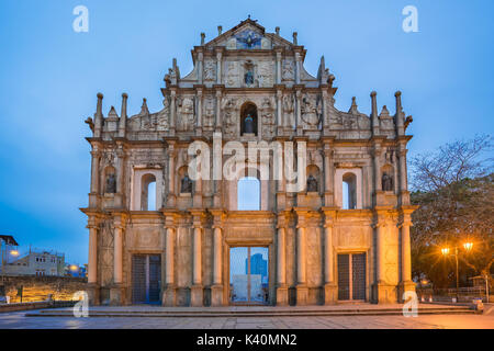 Ruines de st. Paul's à Macao, Chine. Banque D'Images