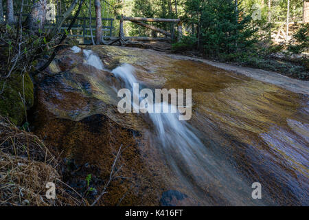 Le lac près de Wellington, une société privée près de camping Bailey, Colorado. Banque D'Images