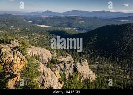 Staunton rochers surplombent, Staunton State Park. Pine, Colorado. Banque D'Images