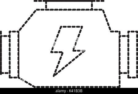 Puissant moteur carburateur voiture symbole de la machine Illustration de Vecteur