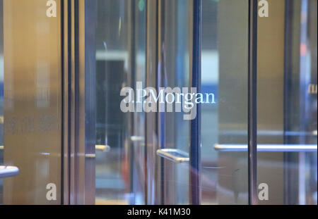 Jp morgan siège social à new york Banque D'Images