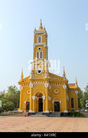 Église catholique St Joseph à Ayutthaya, Thaïlande. Banque D'Images