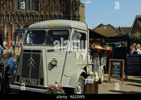 Restauration,Lichfield Festival alimentaire Banque D'Images