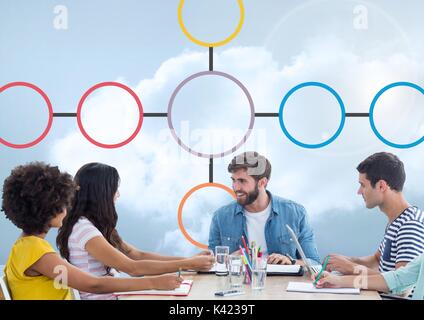 Groupe de rencontre avec l'esprit du site Banque D'Images