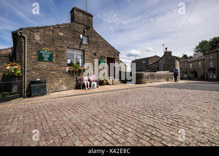 Hawes club, pub, bar, salles de house, dans le village, North Yorkshire Dales, England, UK Banque D'Images