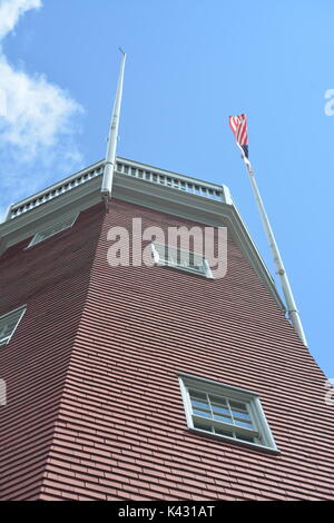 Une vue de l'observatoire de Portland à Portland, Maine Banque D'Images