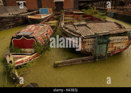 Musée du bateau, Port d'Ellesmere, Canal Boats, Histoire, le Wirral, les bateaux étroits, Patrimoine britannique, Barges, Merseyside, éducation, atelier, écluses. Banque D'Images