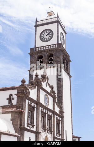 Eglise de Saint Sébastien à Ponta Delgada, Sao Miguel, Açores, Portugal Banque D'Images