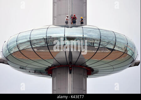 La british airways j360 Brighton a été fermée pour travaux à la suite d'une série de pannes . credit:terry applin Banque D'Images