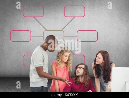 Groupe de rencontre avec l'esprit du site Banque D'Images