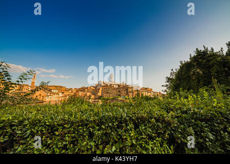 Panorama de Sienne, magnifique ville médiévale en Italie Banque D'Images